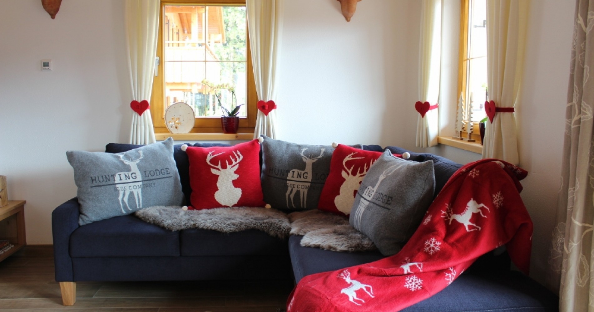 Ferienhaus Stella Alpina Allgäu Wohnzi 1